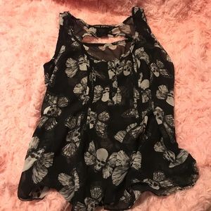 Flowy Sheer Sexy punk tank!